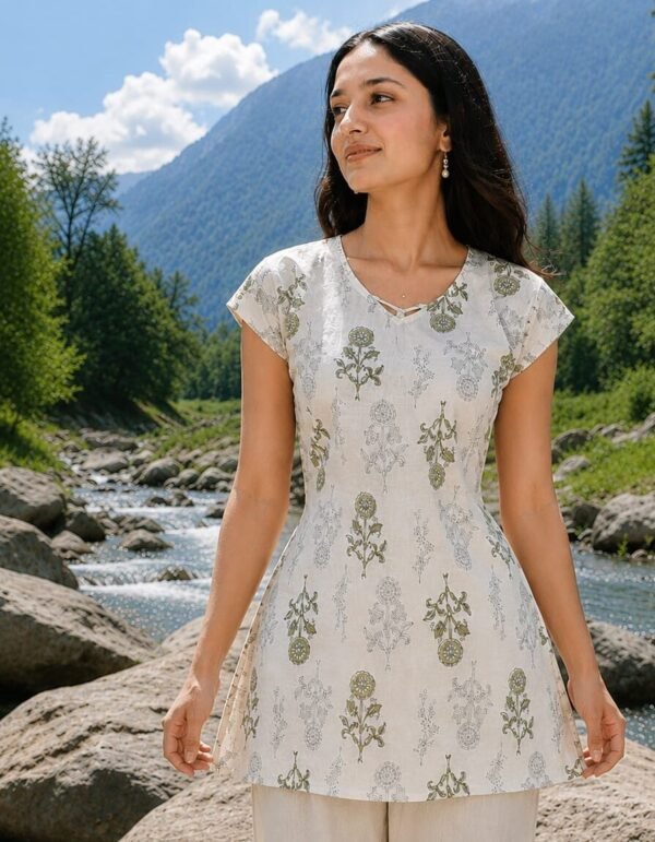 CLOA Floral Print Short Kurti