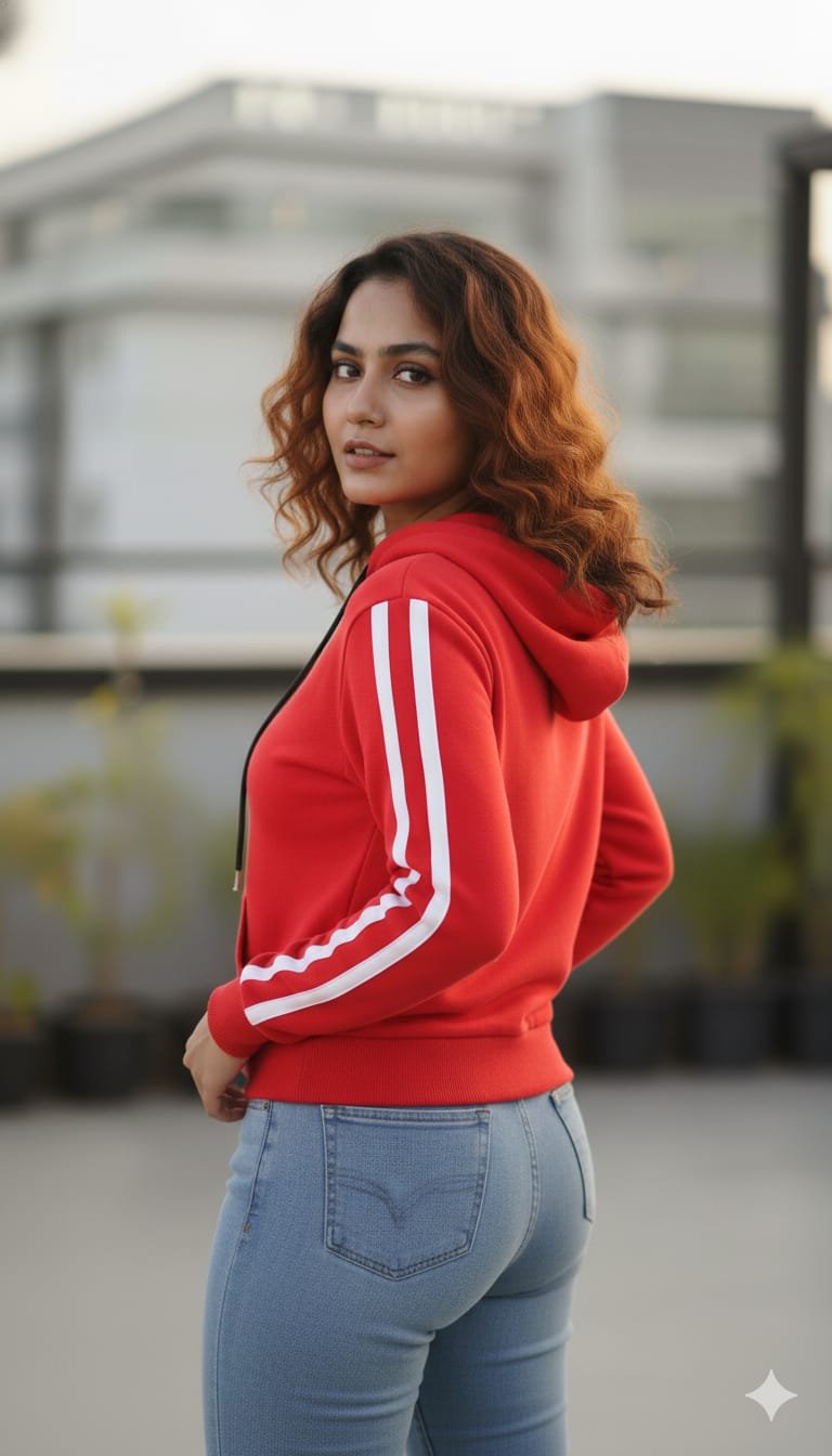 ❤️ CLOA Women’s Red Hoodie 🌹✨ - Image 3