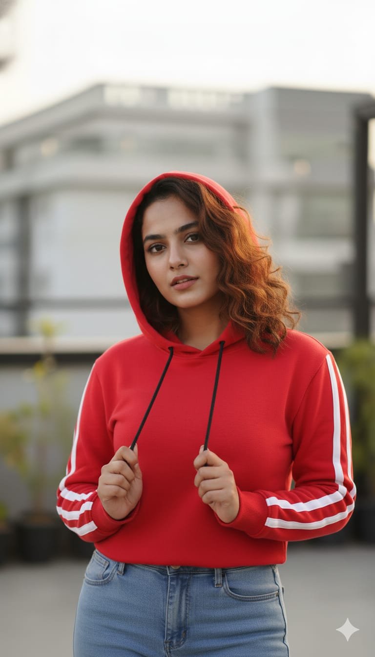 ❤️ CLOA Women’s Red Hoodie 🌹✨ - Image 4