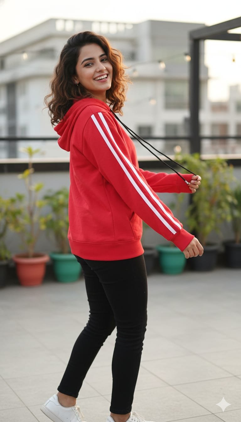 ❤️ CLOA Women’s Red Hoodie 🌹✨ - Image 5